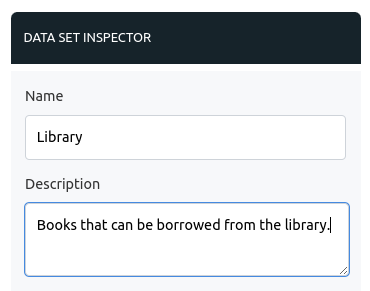 Rename data set