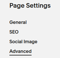 Squarespace Advanced